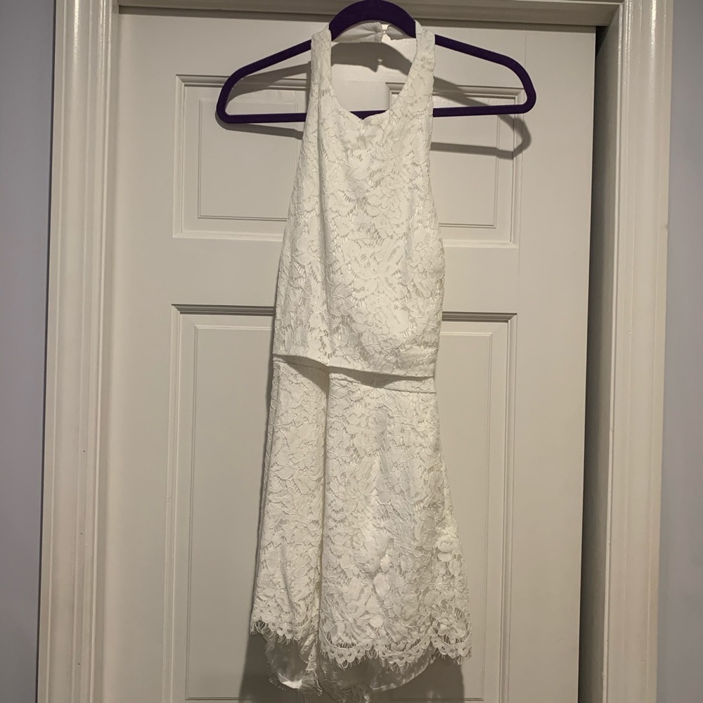 NWT White Lace Mustard Seed Romper